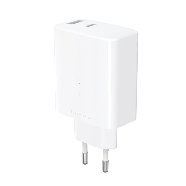 ËSSENTIALS 65W USB-A & USB-C GaN Oplader