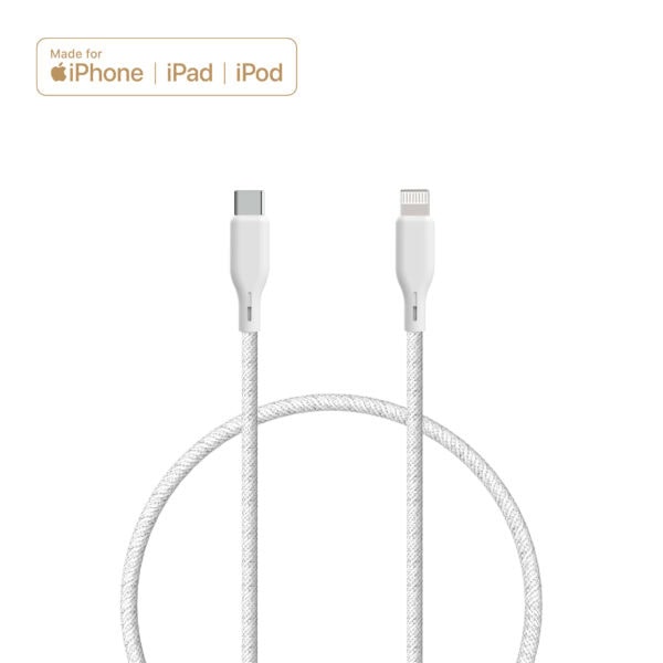 ËSSENTIALS MFI Lightning til USB-C Kabel, 1.2m