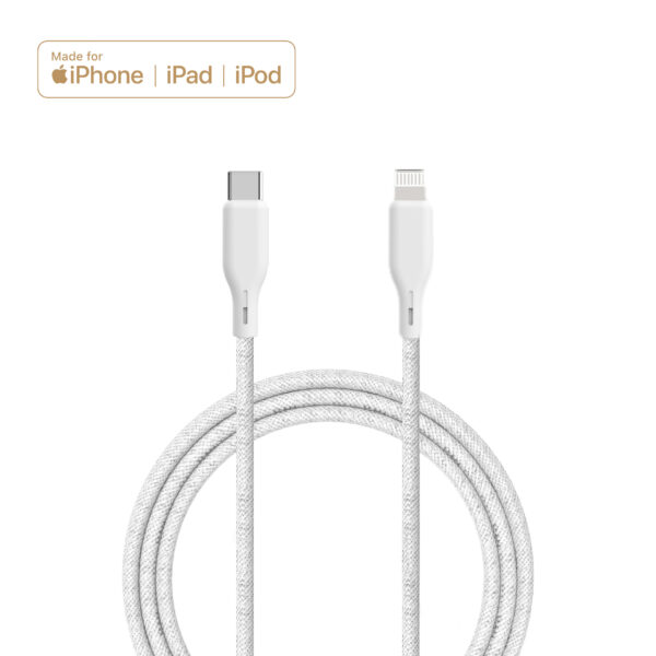 ËSSENTIALS MFI Lightning til USB-C Kabel, 2.5m