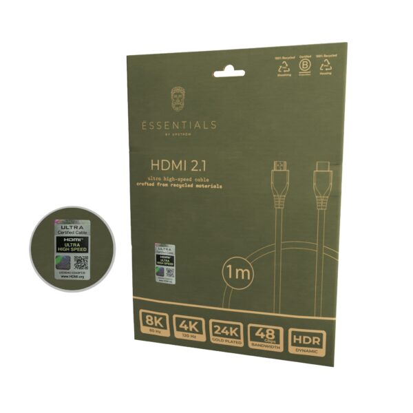 ËSSENTIALS Ultra High-Speed HDMI 2.1 Cable, 1m
