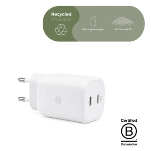 ËSSENTIALS 100W Dual USB-C GaN Oplader
